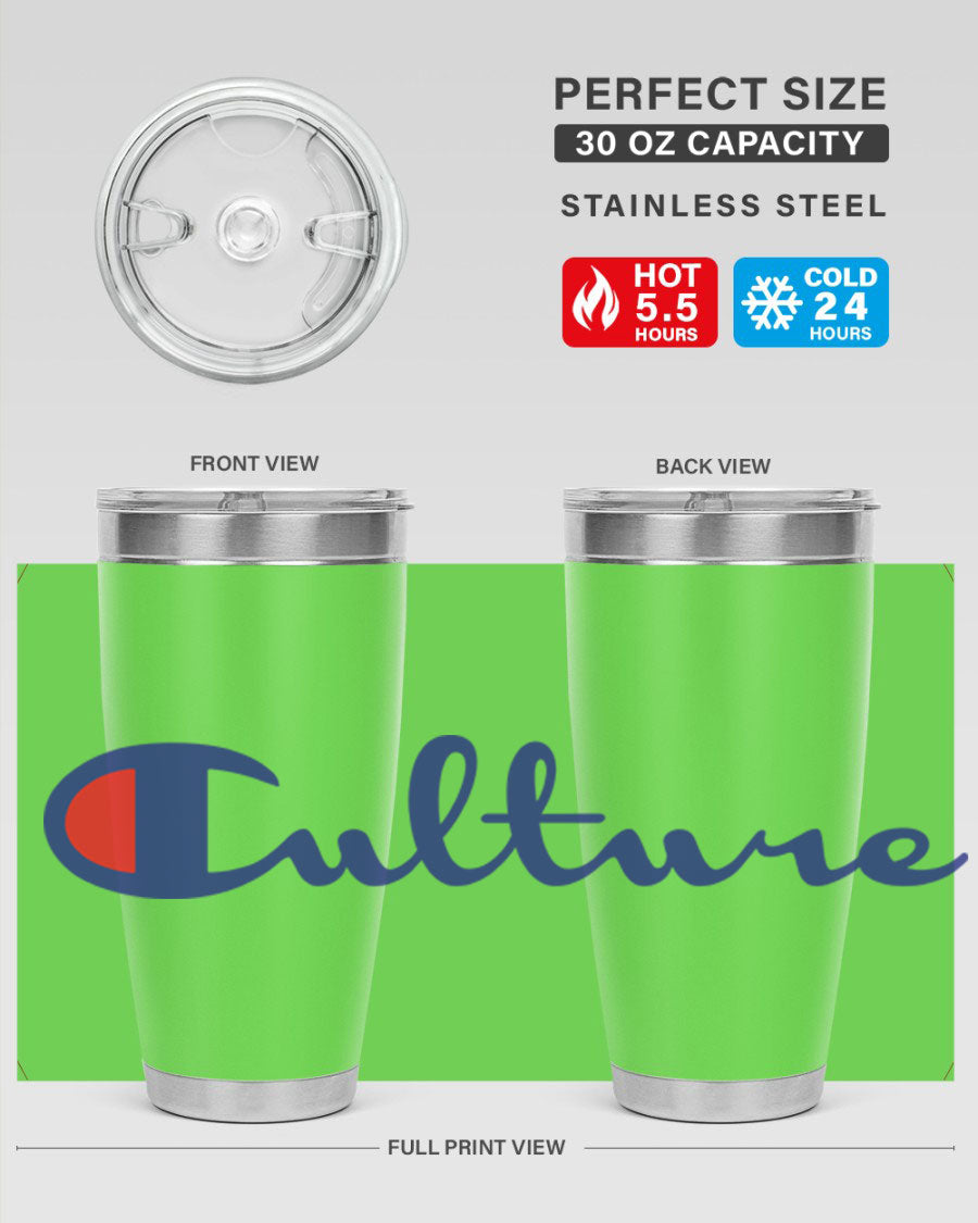 Culture Champion 180# Cotton Tank featuring bold black words and phrases, perfect for casual wear.