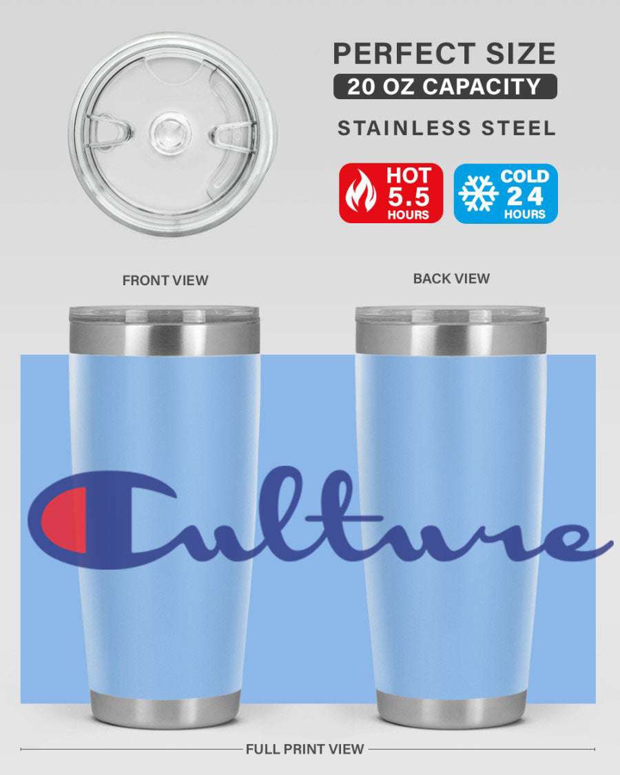 Culture Champion 180# Cotton Tank featuring bold black words and phrases, perfect for casual wear.