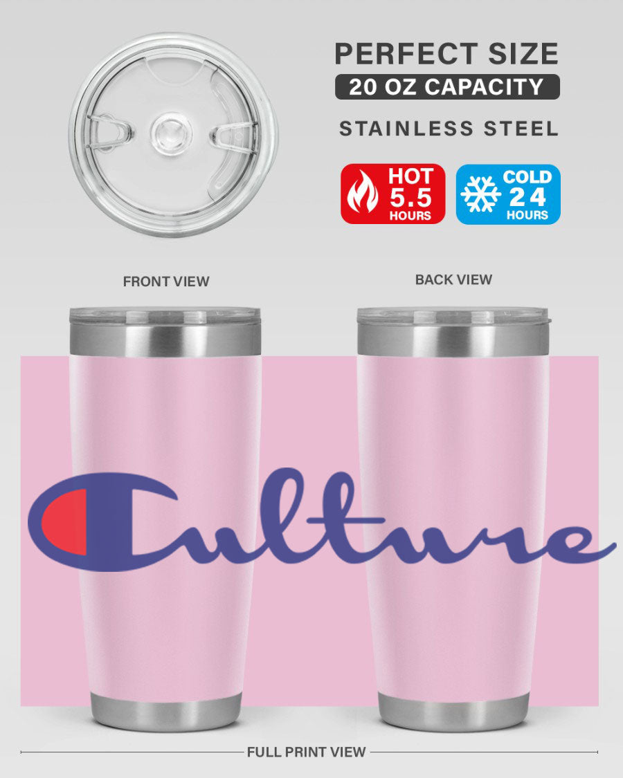 Culture Champion 180# Cotton Tank featuring bold black words and phrases, perfect for casual wear.