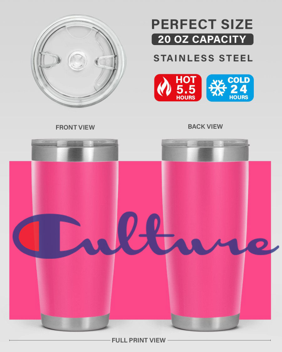 Culture Champion 180# Cotton Tank featuring bold black words and phrases, perfect for casual wear.