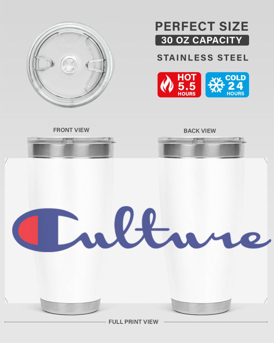 Culture Champion 180# Cotton Tank featuring bold black words and phrases, perfect for casual wear.