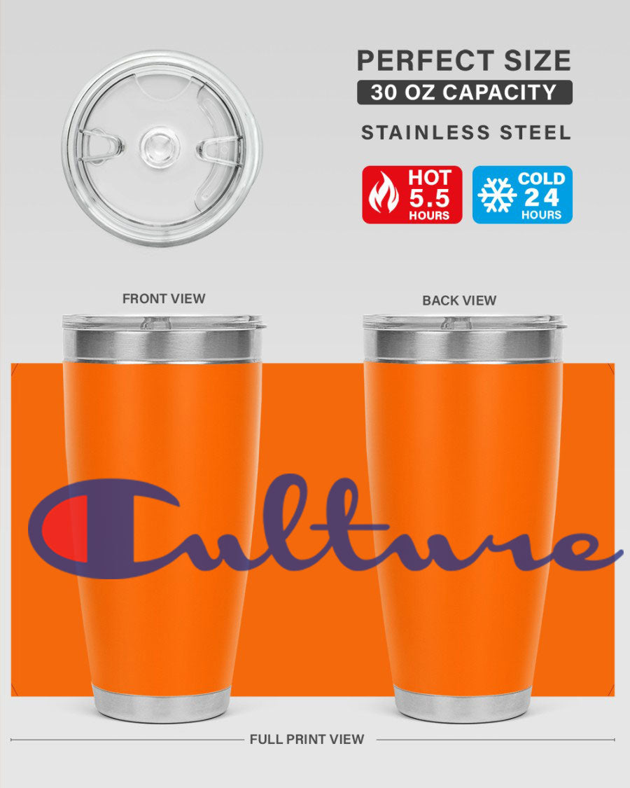 Culture Champion 180# Cotton Tank featuring bold black words and phrases, perfect for casual wear.