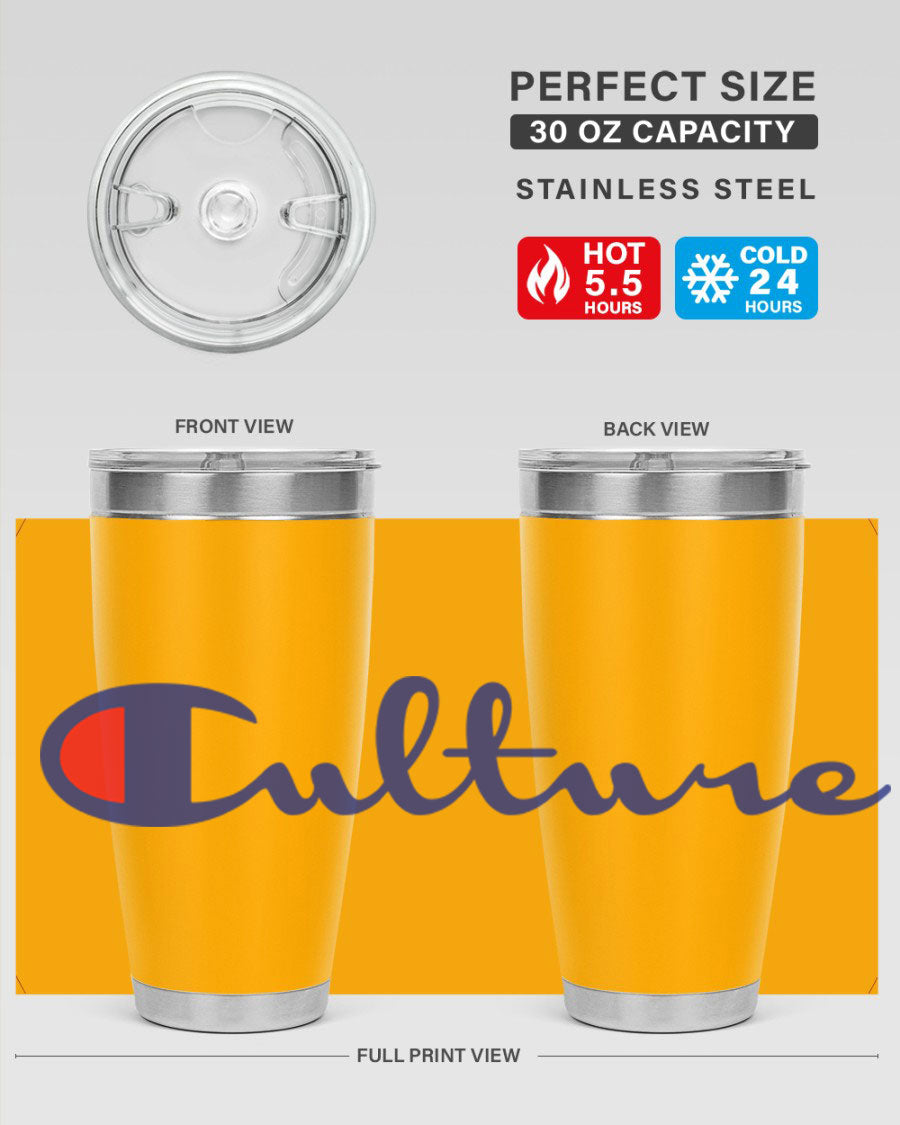 Culture Champion 180# Cotton Tank featuring bold black words and phrases, perfect for casual wear.