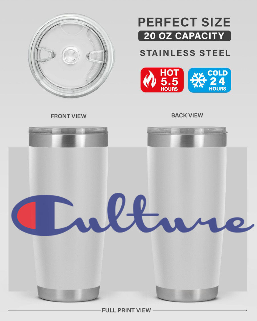 Culture Champion 180# Cotton Tank featuring bold black words and phrases, perfect for casual wear.