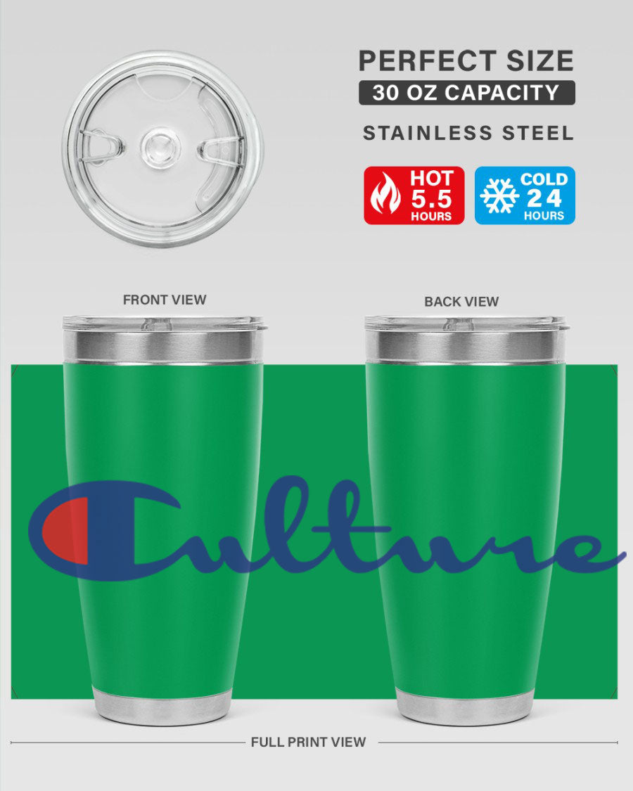 Culture Champion 180# Cotton Tank featuring bold black words and phrases, perfect for casual wear.