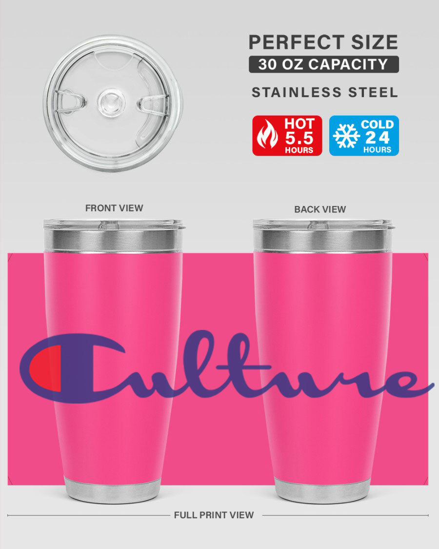 Culture Champion 180# Cotton Tank featuring bold black words and phrases, perfect for casual wear.