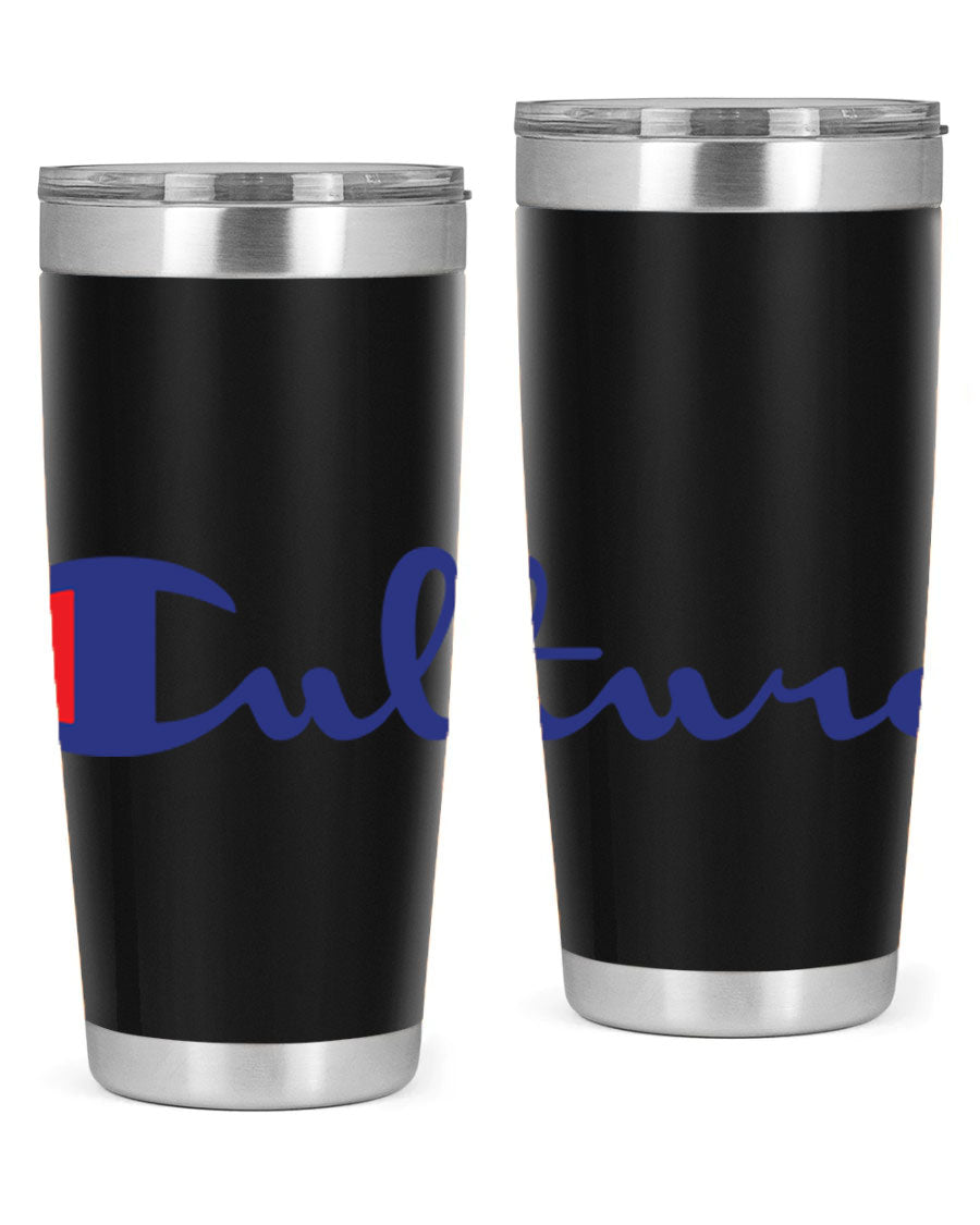 Culture Champion 180# Cotton Tank featuring bold black words and phrases, perfect for casual wear.