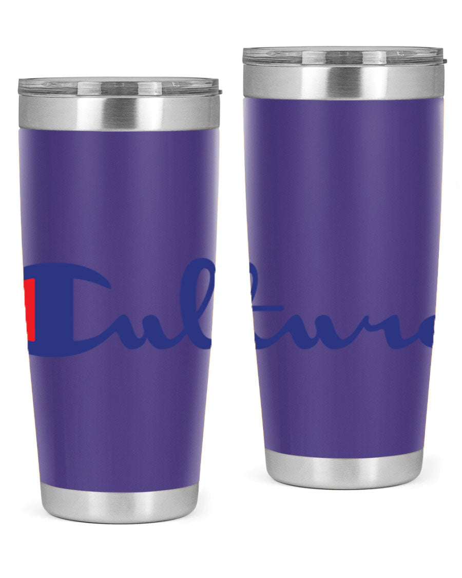 Culture Champion 180# Cotton Tank featuring bold black words and phrases, perfect for casual wear.