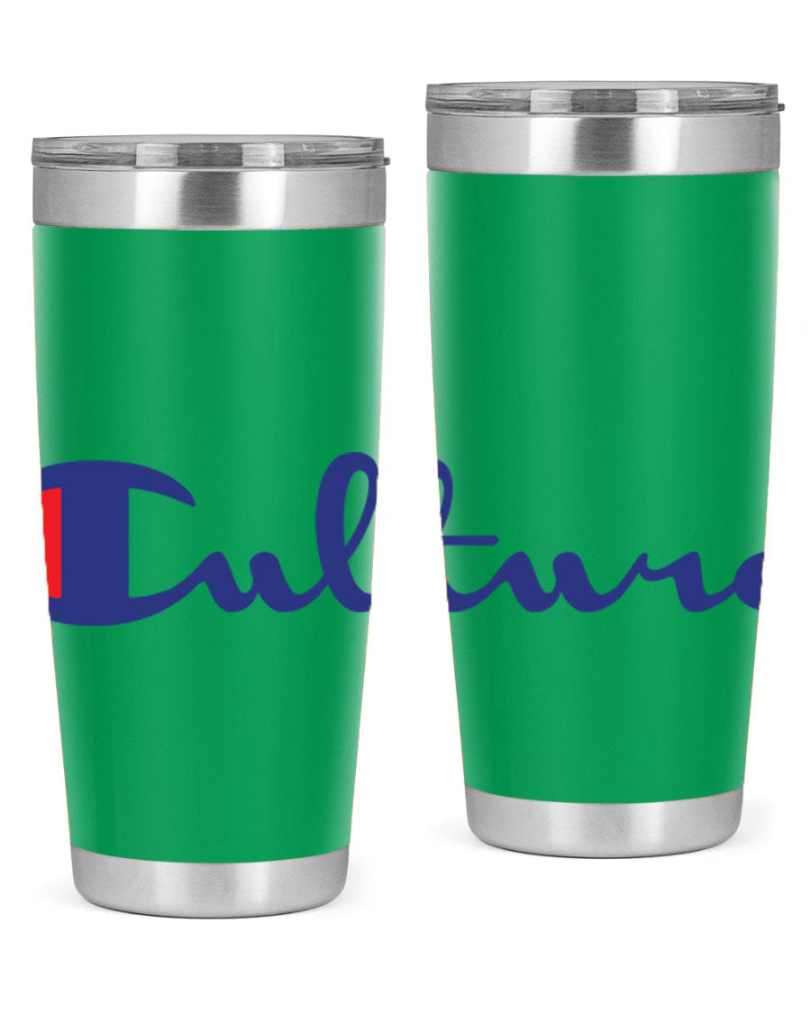 Culture Champion 180# Cotton Tank featuring bold black words and phrases, perfect for casual wear.