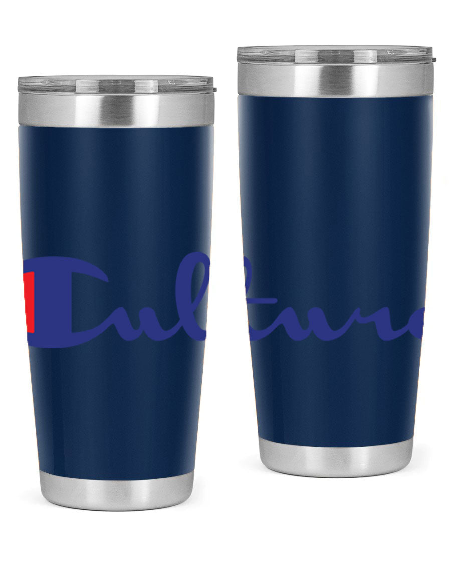 Culture Champion 180# Cotton Tank featuring bold black words and phrases, perfect for casual wear.