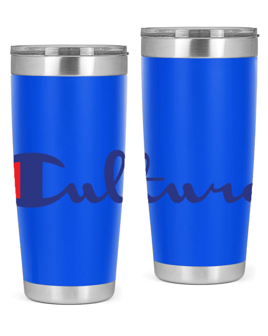 Culture Champion 180# Cotton Tank featuring bold black words and phrases, perfect for casual wear.