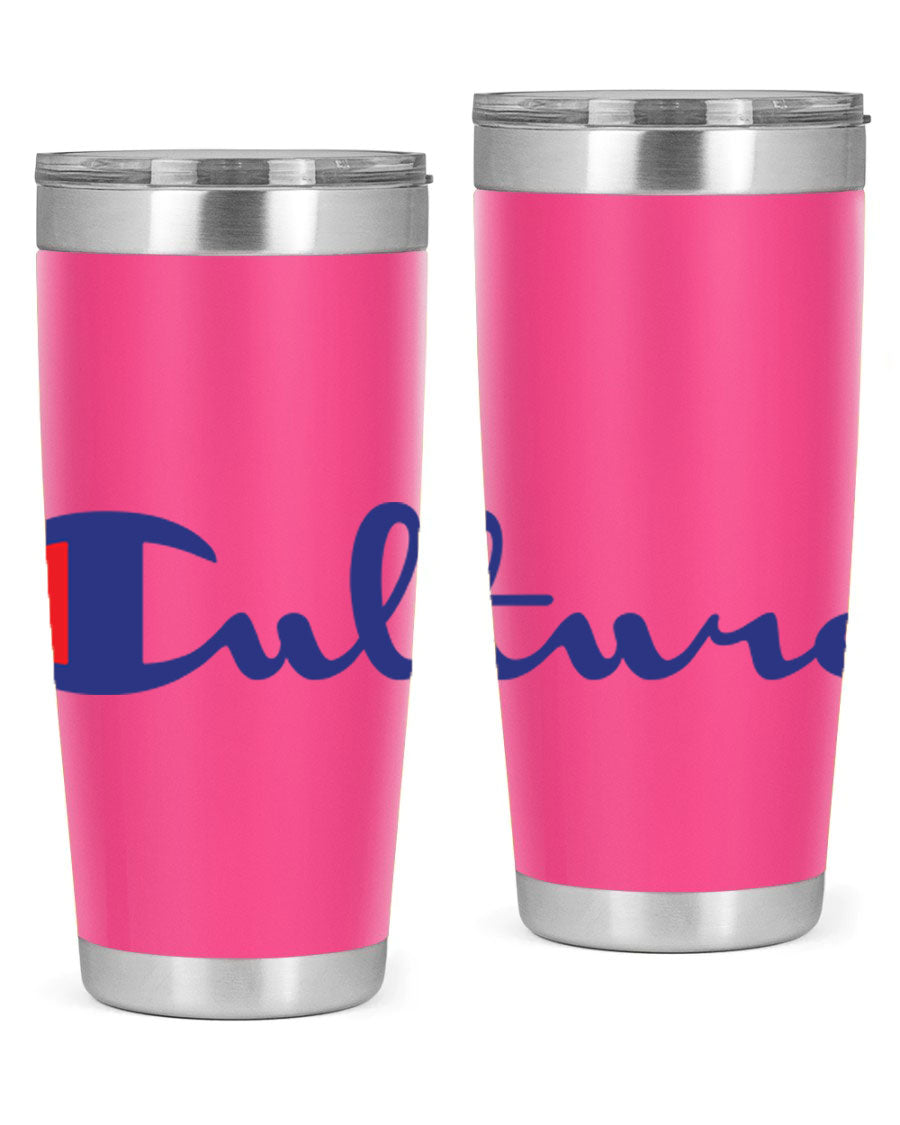 Culture Champion 180# Cotton Tank featuring bold black words and phrases, perfect for casual wear.