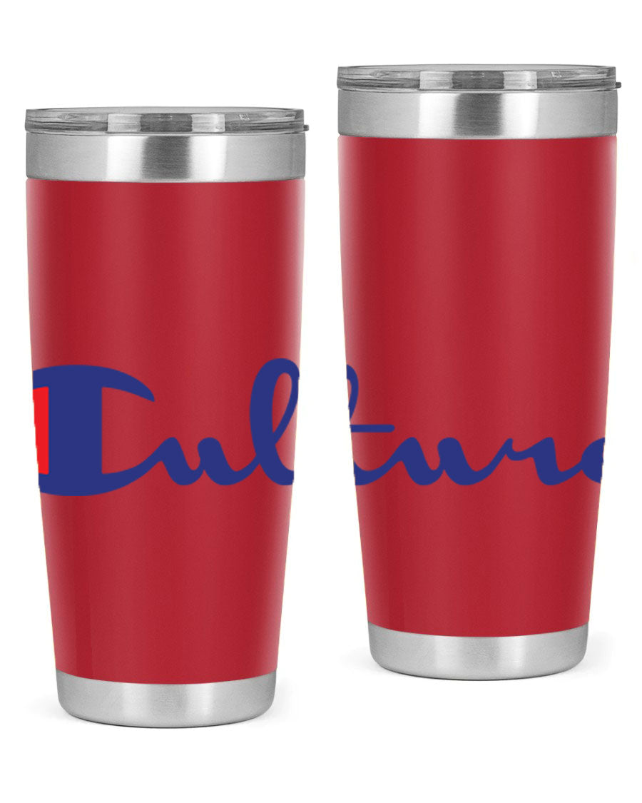 Culture Champion 180# Cotton Tank featuring bold black words and phrases, perfect for casual wear.