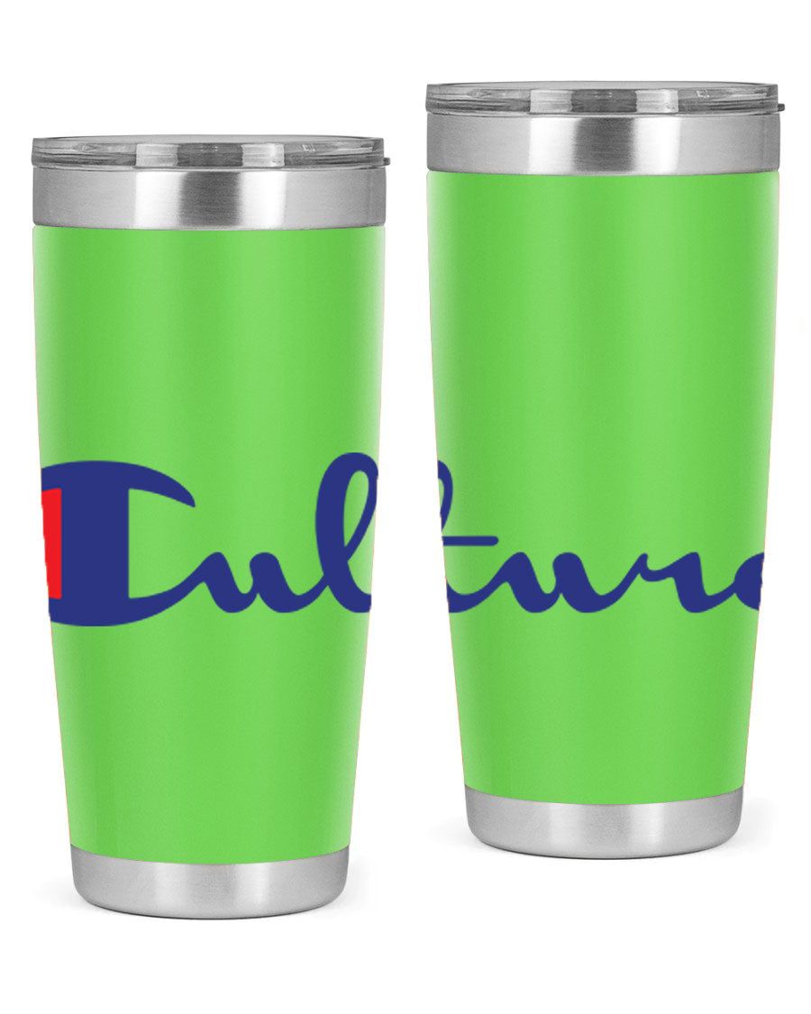 Culture Champion 180# Cotton Tank featuring bold black words and phrases, perfect for casual wear.