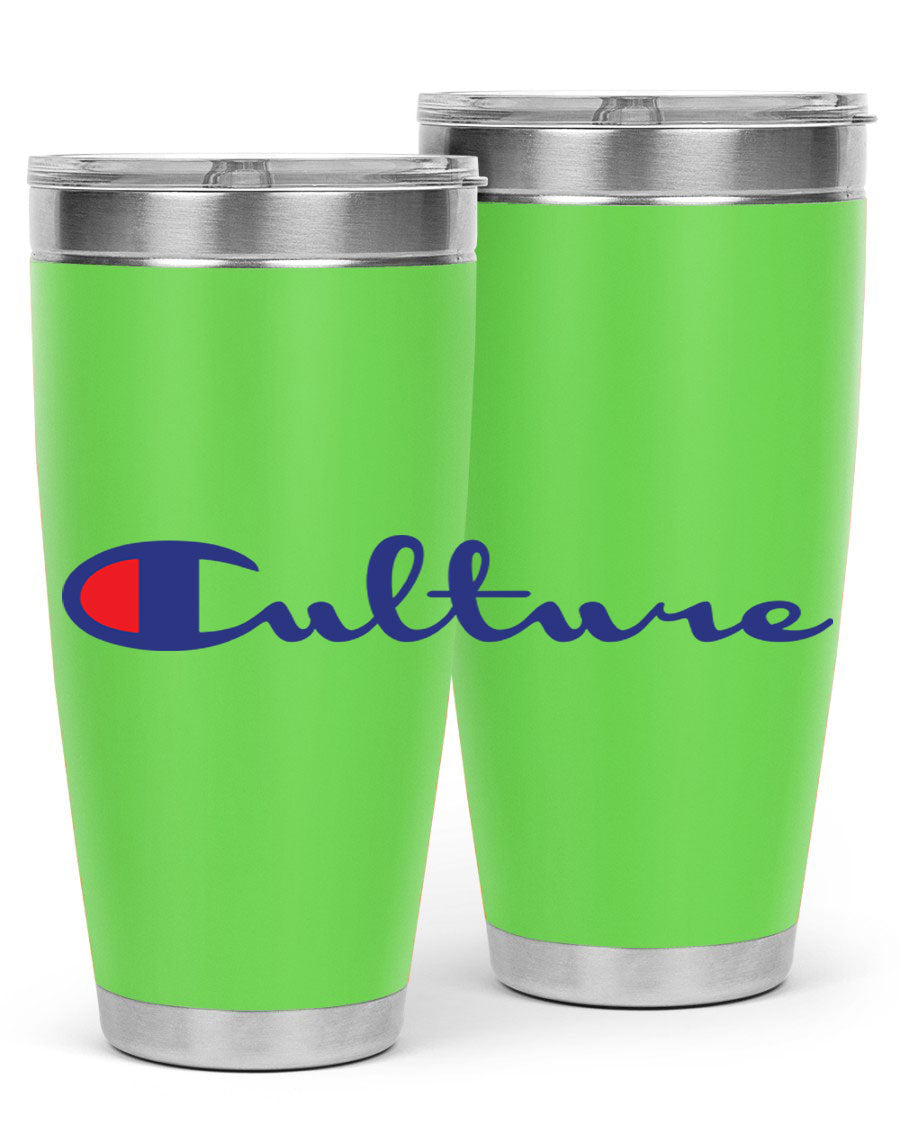 Culture Champion 180# Cotton Tank featuring bold black words and phrases, perfect for casual wear.