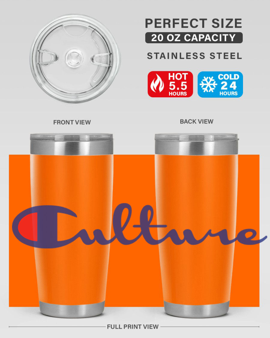 Culture Champion 180# Cotton Tank featuring bold black words and phrases, perfect for casual wear.