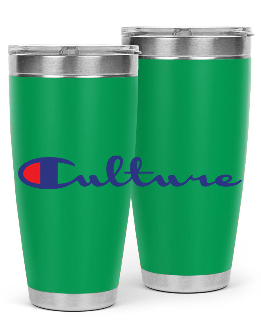 Culture Champion 180# Cotton Tank featuring bold black words and phrases, perfect for casual wear.