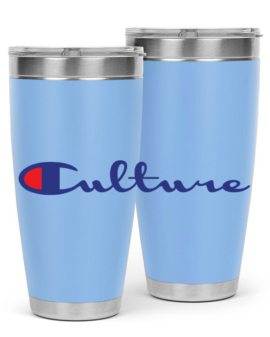 Culture Champion 180# Cotton Tank featuring bold black words and phrases, perfect for casual wear.