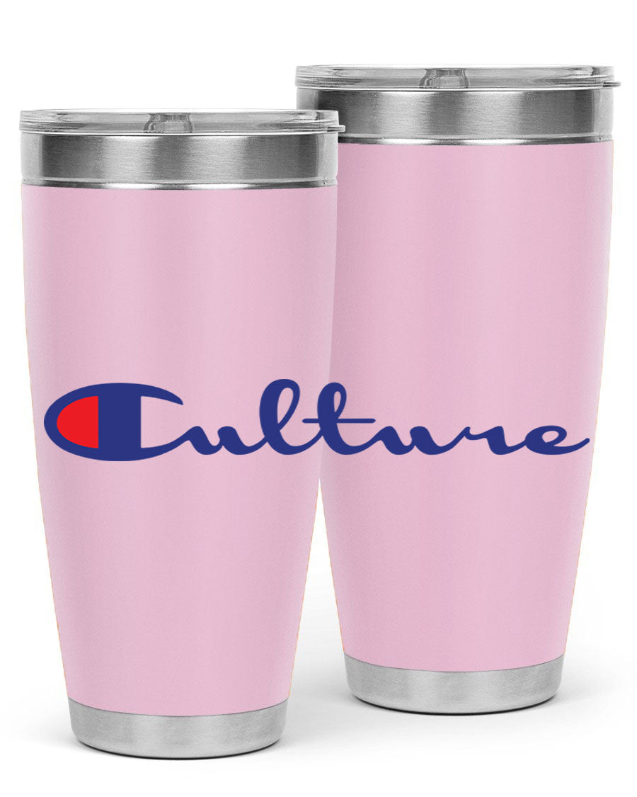 Culture Champion 180# Cotton Tank featuring bold black words and phrases, perfect for casual wear.