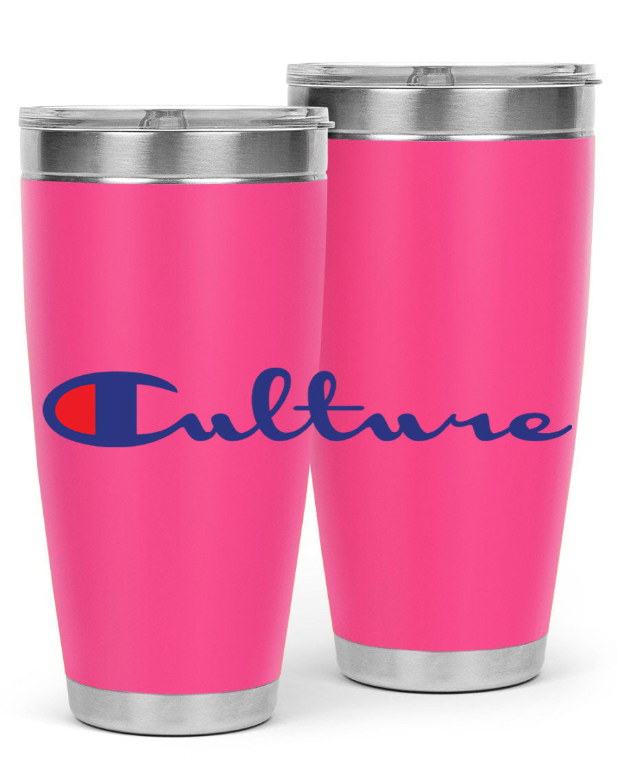 Culture Champion 180# Cotton Tank featuring bold black words and phrases, perfect for casual wear.