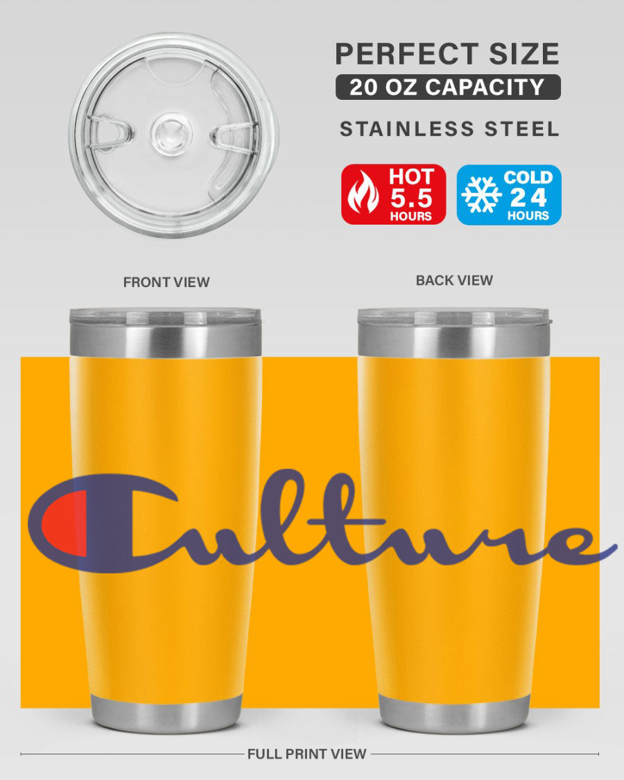 Culture Champion 180# Cotton Tank featuring bold black words and phrases, perfect for casual wear.