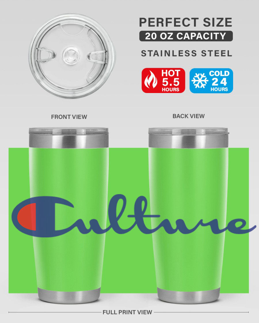 Culture Champion 180# Cotton Tank featuring bold black words and phrases, perfect for casual wear.