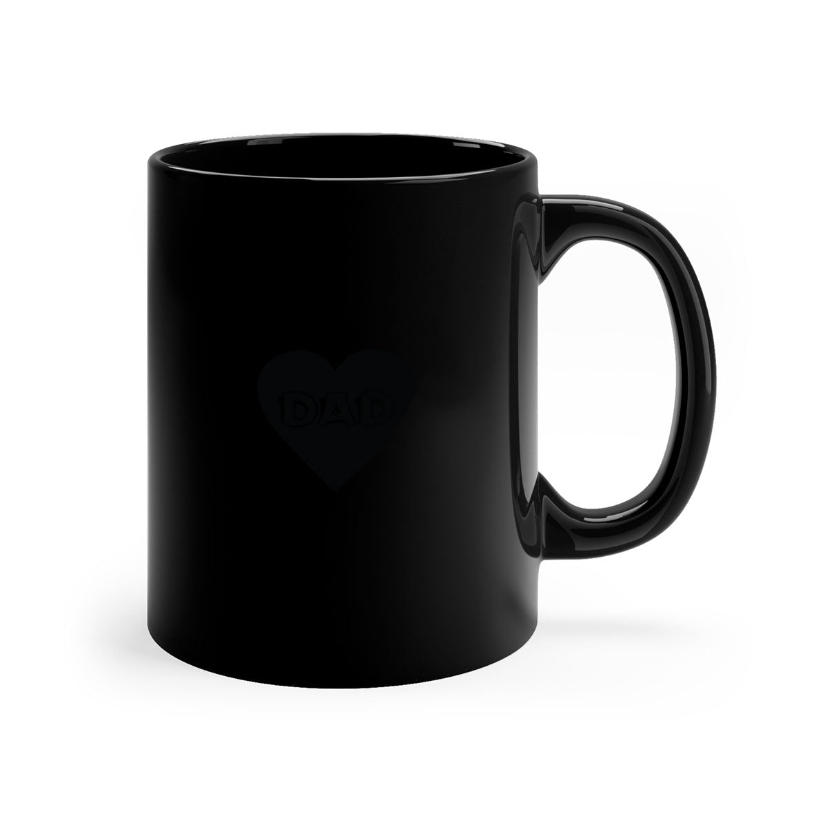 A stylish dad 27# Mug featuring a glossy finish, colored handle, and interior, available in five vibrant colors.