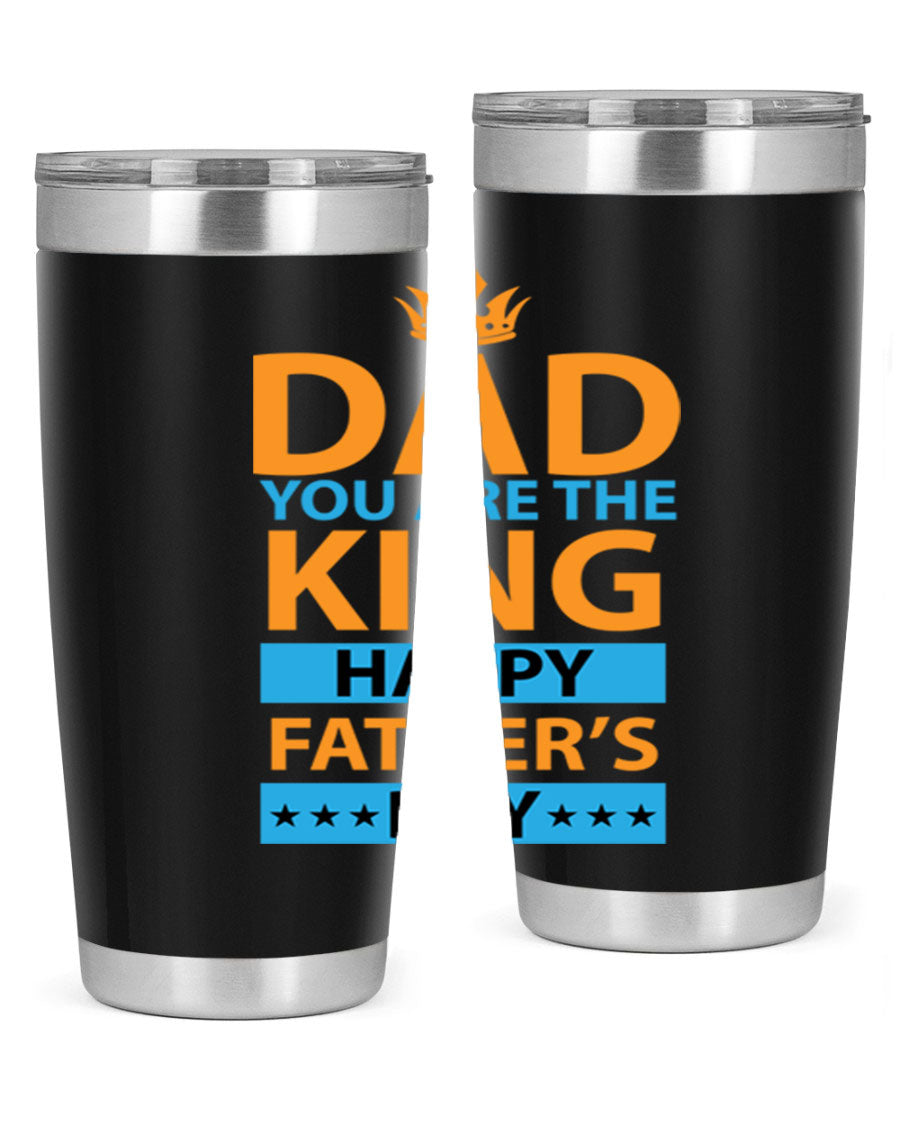 DAD 54# Tumbler in stainless steel with a drink-thru lid, showcasing its sleek design and double wall insulation.