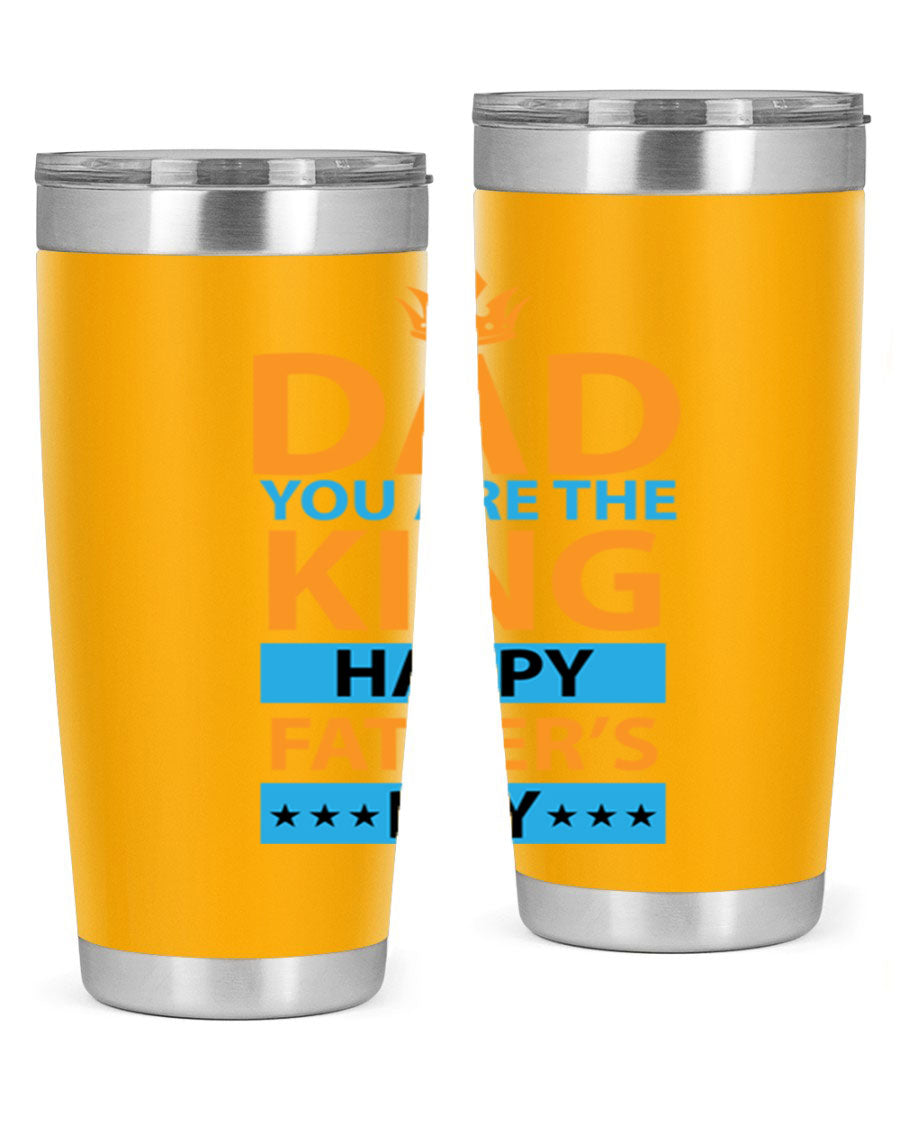 DAD 54# Tumbler in stainless steel with a drink-thru lid, showcasing its sleek design and double wall insulation.