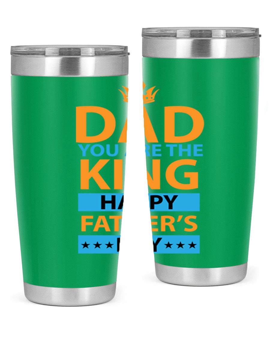 DAD 54# Tumbler in stainless steel with a drink-thru lid, showcasing its sleek design and double wall insulation.