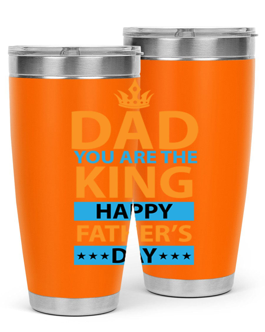 DAD 54# Tumbler in stainless steel with a drink-thru lid, showcasing its sleek design and double wall insulation.