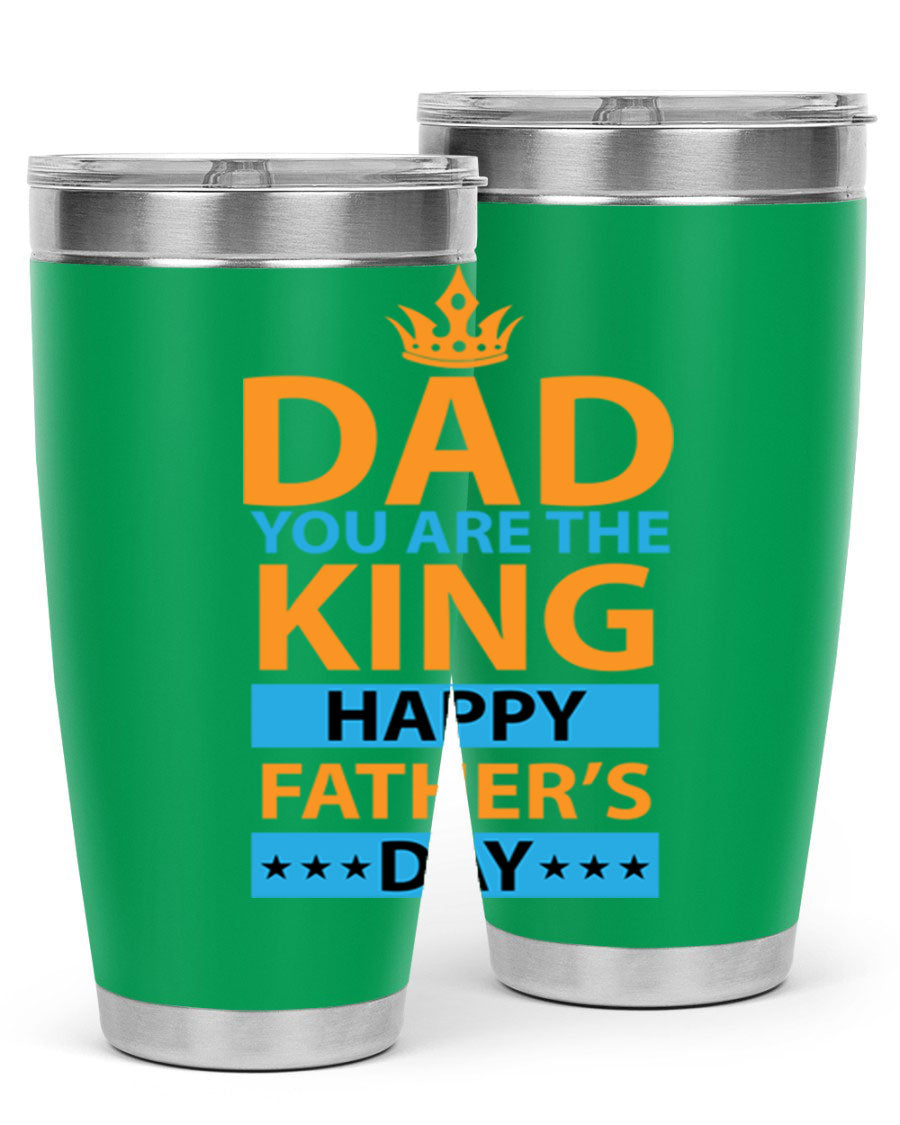 DAD 54# Tumbler in stainless steel with a drink-thru lid, showcasing its sleek design and double wall insulation.