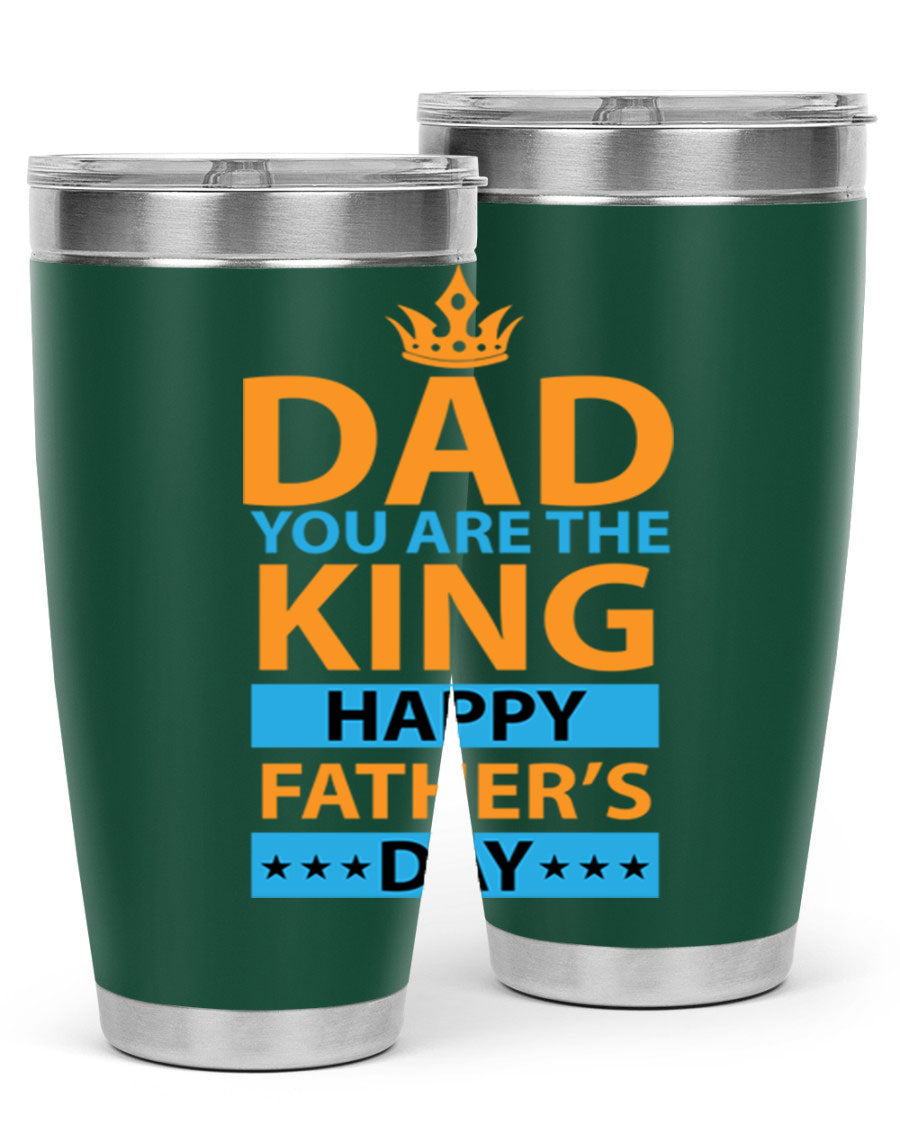 DAD 54# Tumbler in stainless steel with a drink-thru lid, showcasing its sleek design and double wall insulation.