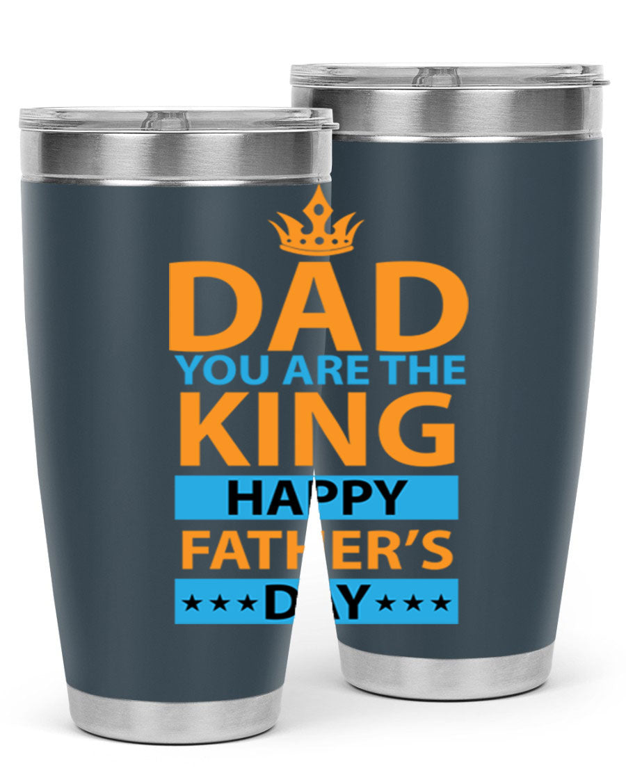 DAD 54# Tumbler in stainless steel with a drink-thru lid, showcasing its sleek design and double wall insulation.