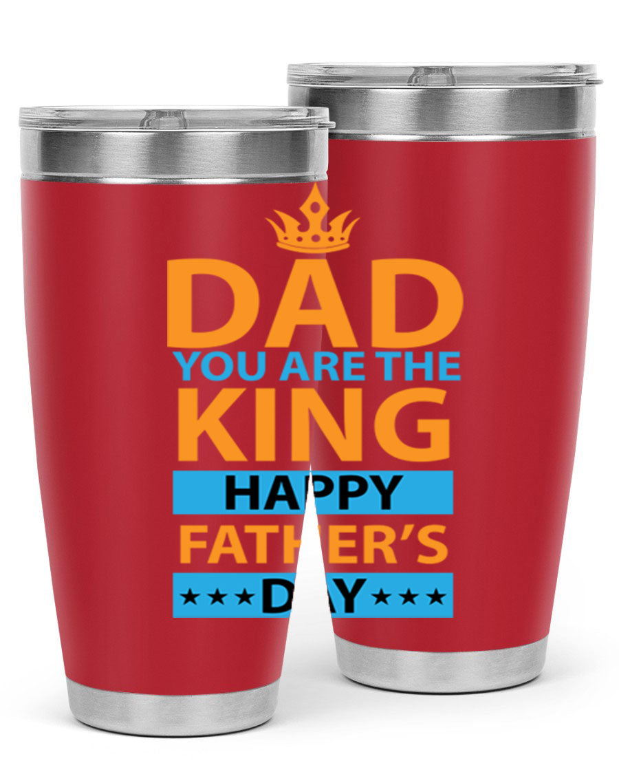 DAD 54# Tumbler in stainless steel with a drink-thru lid, showcasing its sleek design and double wall insulation.