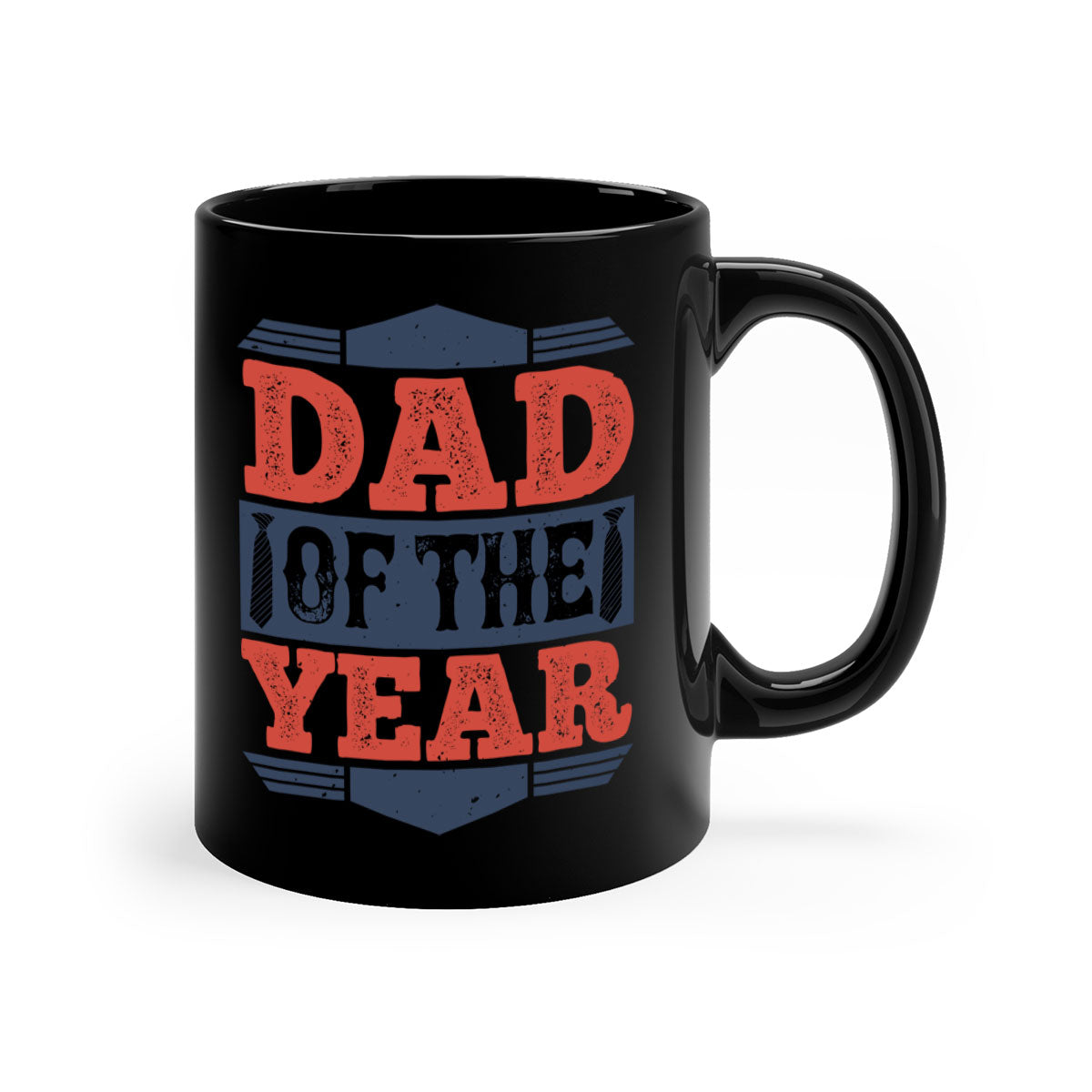 Dad of the Year 266# Mug featuring a glossy finish, colored handle, and interior, available in five colors.