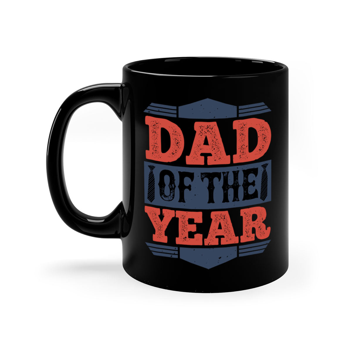 Dad of the Year 266# Mug featuring a glossy finish, colored handle, and interior, available in five colors.