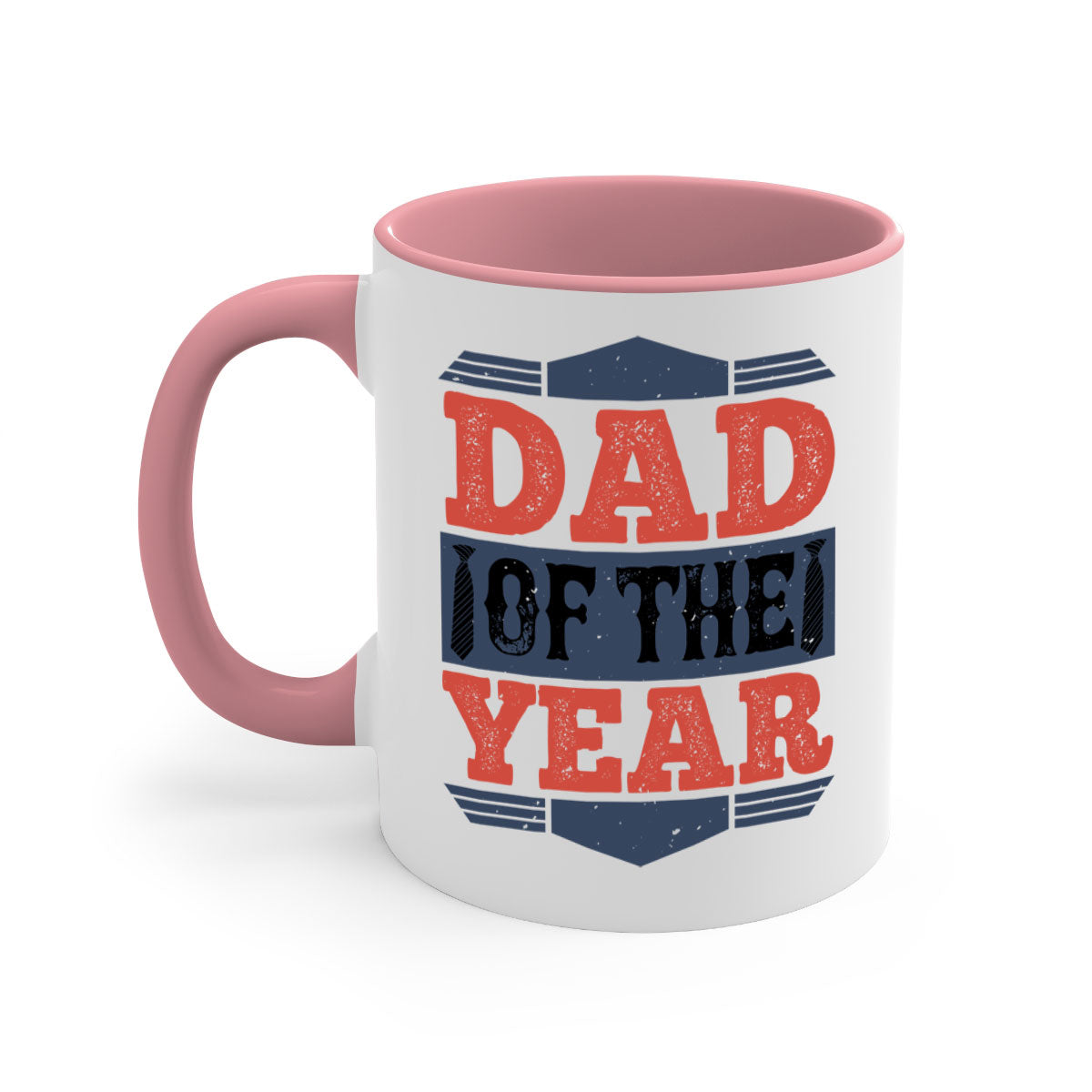Dad of the Year 266# Mug featuring a glossy finish, colored handle, and interior, available in five colors.