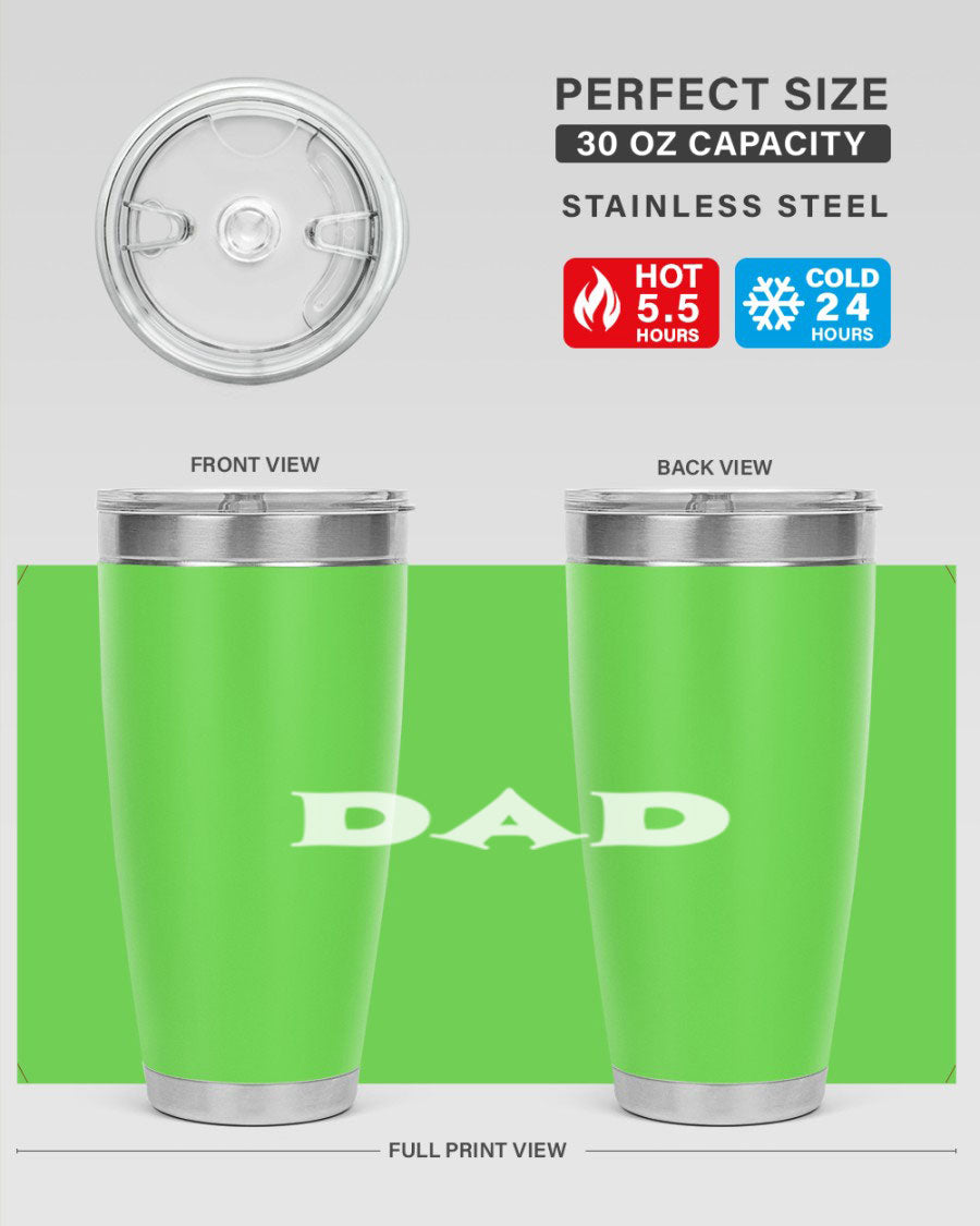 dadg 29# Tumbler in stainless steel with a drink-thru lid, showcasing its sleek design and double wall insulation.