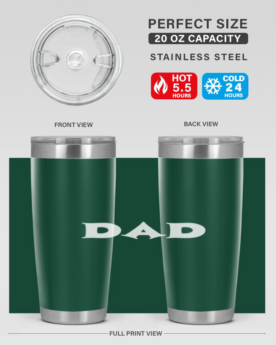 dadg 29# Tumbler in stainless steel with a drink-thru lid, showcasing its sleek design and double wall insulation.