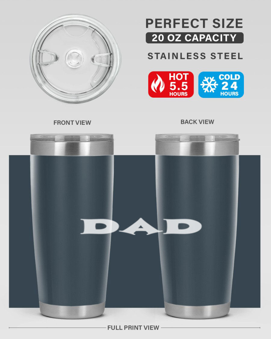 dadg 29# Tumbler in stainless steel with a drink-thru lid, showcasing its sleek design and double wall insulation.
