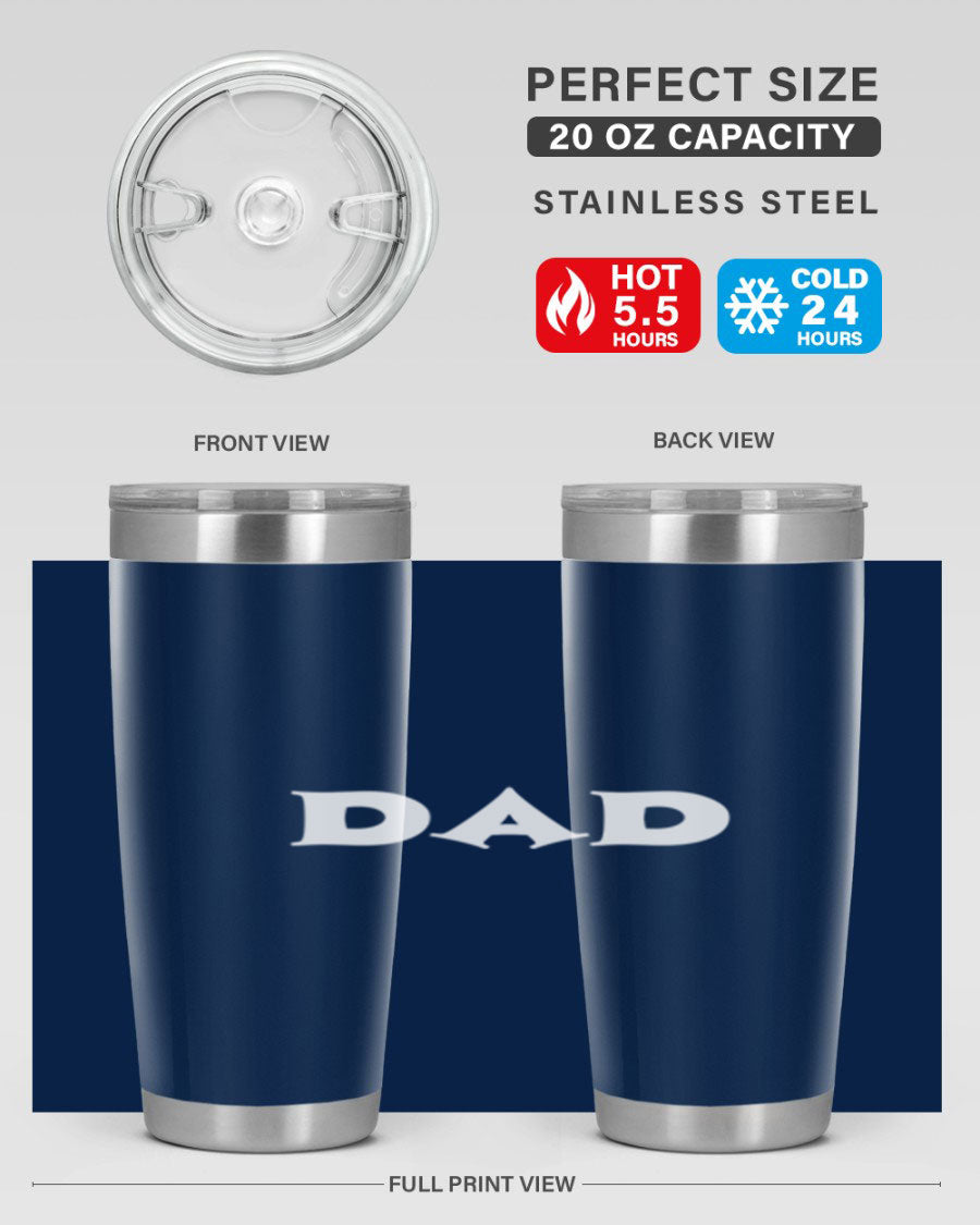 dadg 29# Tumbler in stainless steel with a drink-thru lid, showcasing its sleek design and double wall insulation.