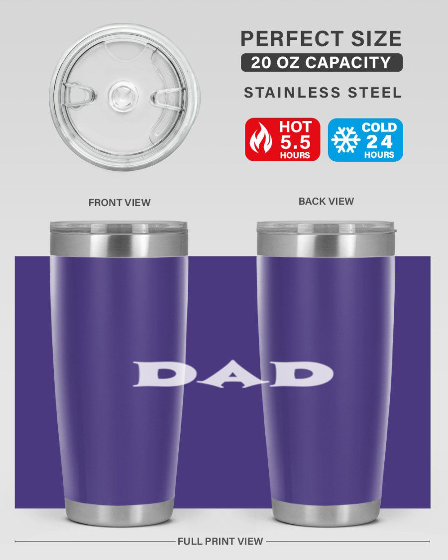 dadg 29# Tumbler in stainless steel with a drink-thru lid, showcasing its sleek design and double wall insulation.