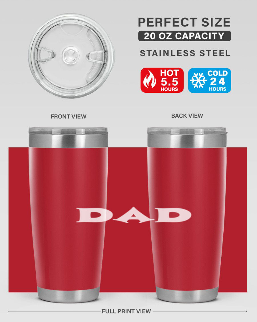 dadg 29# Tumbler in stainless steel with a drink-thru lid, showcasing its sleek design and double wall insulation.