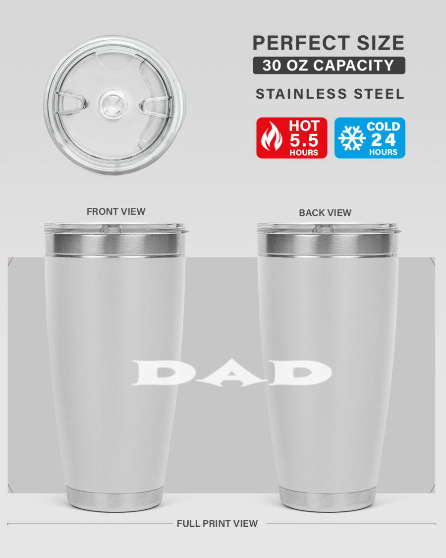 dadg 29# Tumbler in stainless steel with a drink-thru lid, showcasing its sleek design and double wall insulation.
