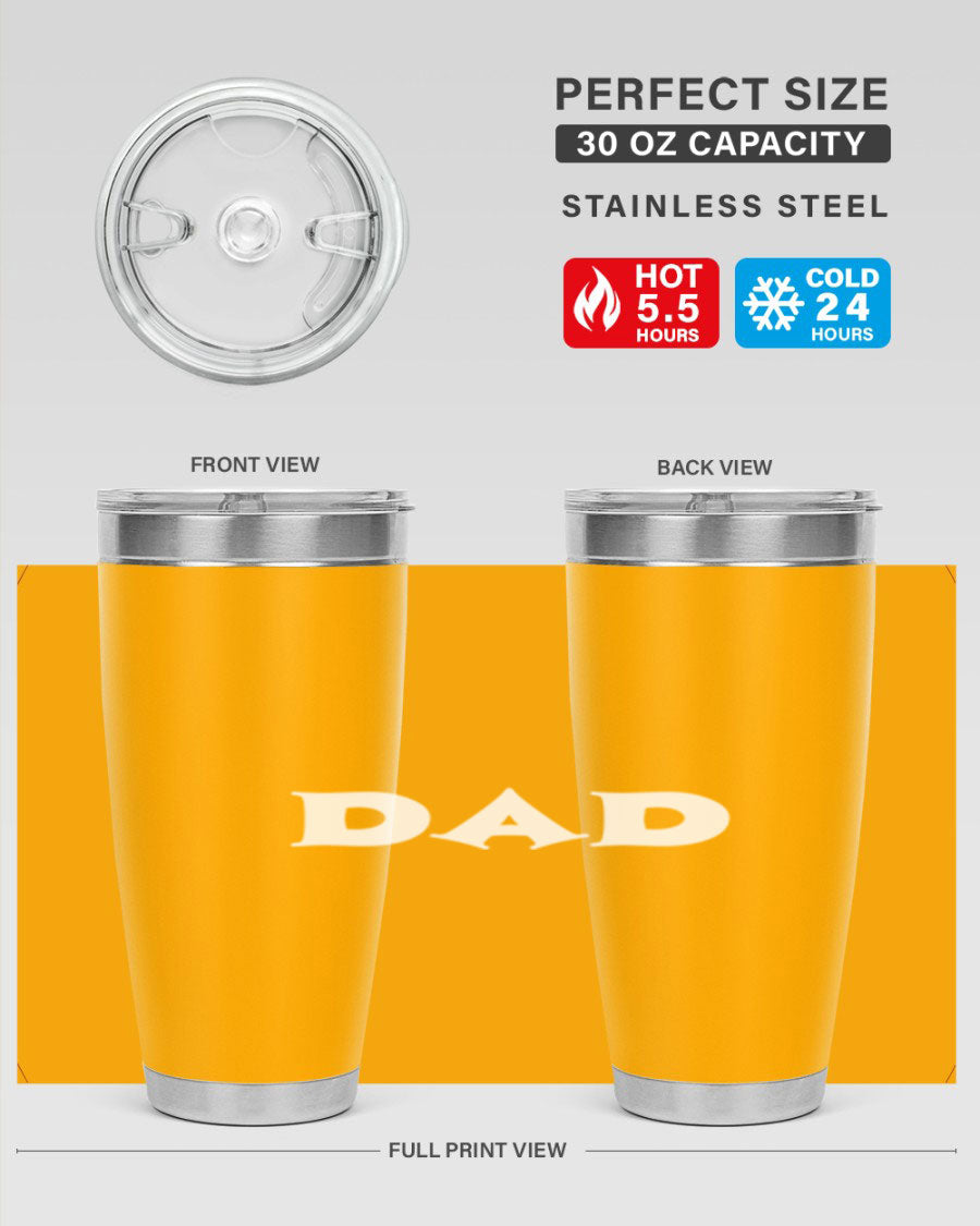 dadg 29# Tumbler in stainless steel with a drink-thru lid, showcasing its sleek design and double wall insulation.
