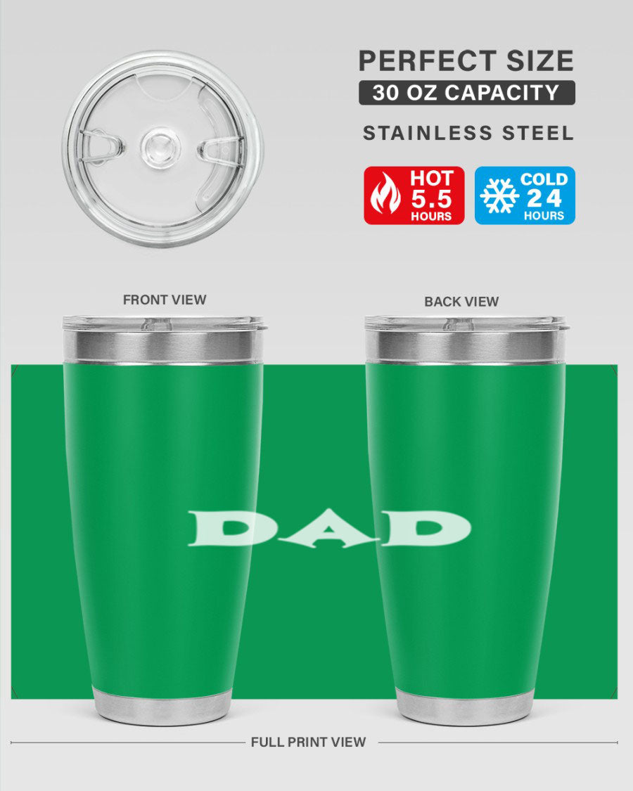 dadg 29# Tumbler in stainless steel with a drink-thru lid, showcasing its sleek design and double wall insulation.