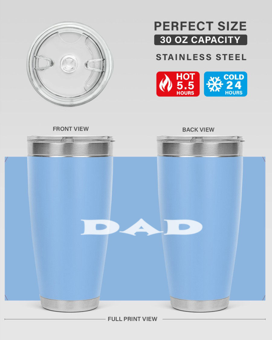 dadg 29# Tumbler in stainless steel with a drink-thru lid, showcasing its sleek design and double wall insulation.