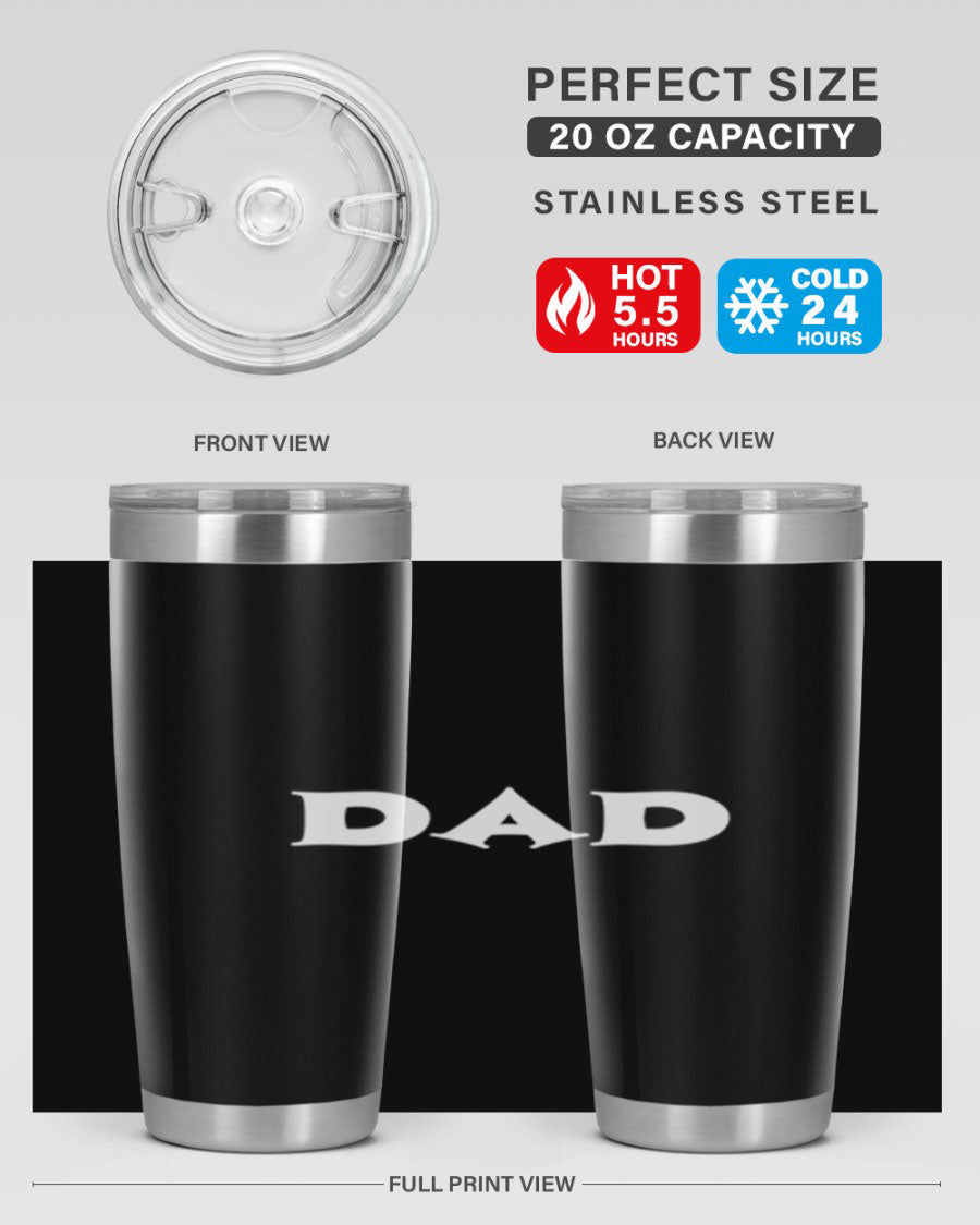 dadg 29# Tumbler in stainless steel with a drink-thru lid, showcasing its sleek design and double wall insulation.