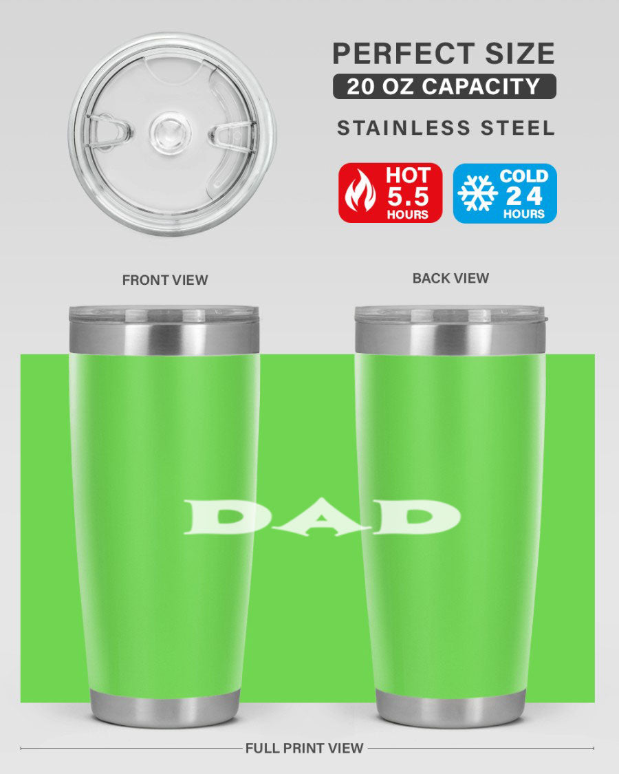 dadg 29# Tumbler in stainless steel with a drink-thru lid, showcasing its sleek design and double wall insulation.